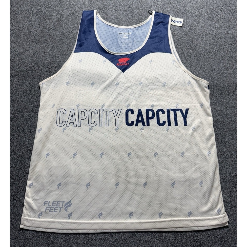 Karhu Columbus Fleet Feet Running Jogging Singlet Mesh Tank Top Mens XL NWT Ohio